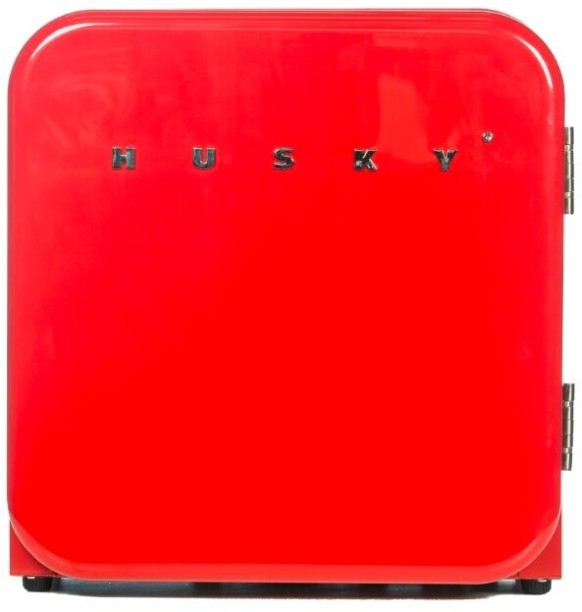 HUSKY Husky - 46L Countertop Retro Fridge - Red 46 L Compact Refrigerator