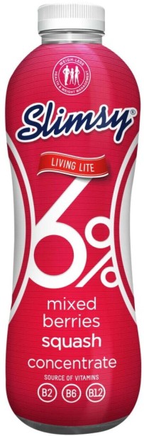 Slimsy SQUASH 1LT, MIXED BERRIES