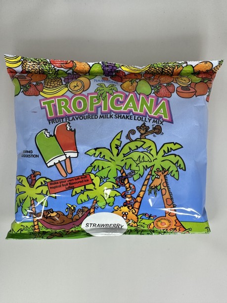 Tropicana Powder TROPICANA M/SHAKE LOLLY MIX - STRAWBERRY