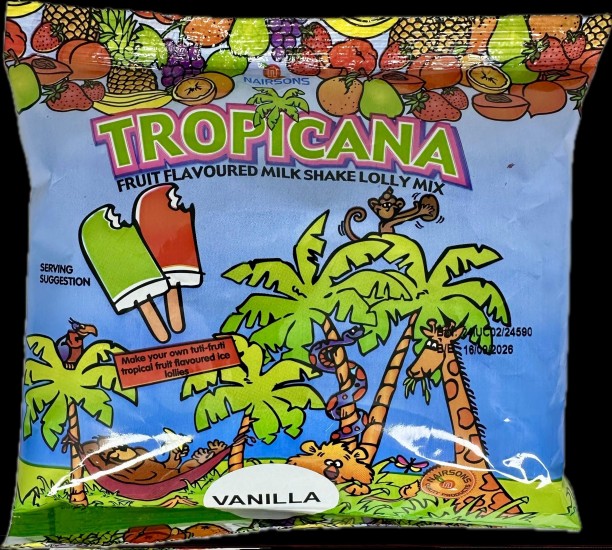 Tropicana Powder FRUIT FLAVOURED M/SHAKE LOLLY MIX - VANILLA
