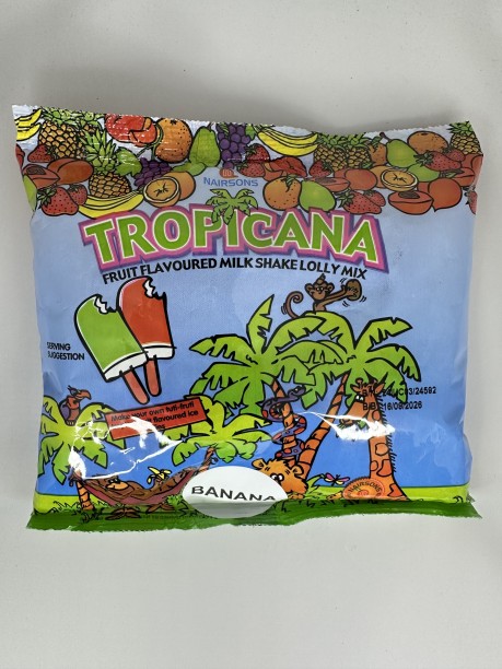 Tropicana Powder FRUIT FLAVOURED M/SHAKE LOLLY MIX - BANANA