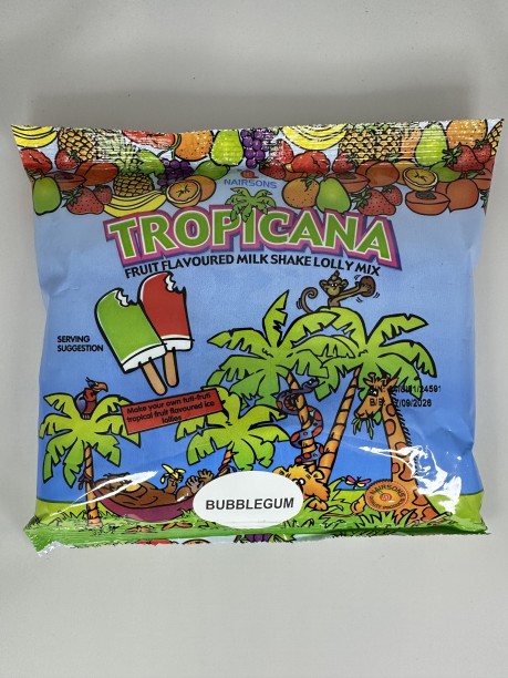 Tropicana Powder TROPICANA M/SHAKE LOLLY MIX - BUBBLEGUM