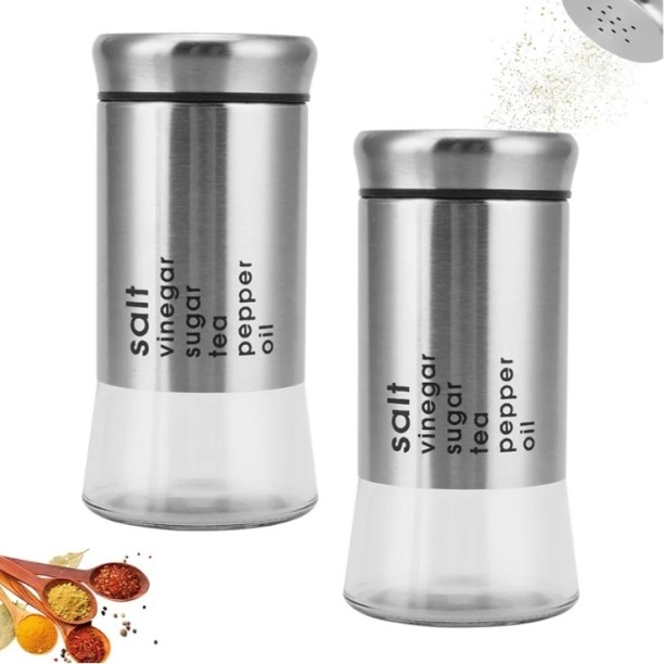 HomewareOnline Salt & Pepper Set Steel, Glass