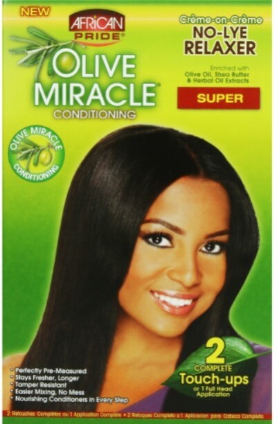 African Pride Olive Miracle Conditioning No-Lye Relaxer Super Conditioner