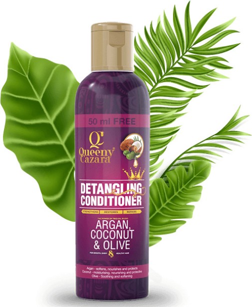 Queeny Cazara Coconut, Argan, and Olive Oil Detangling Conditioner