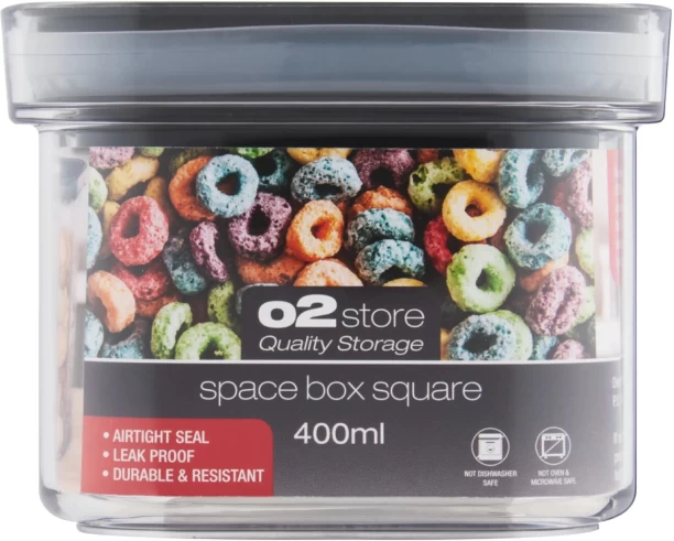 O2 Plastic Grocery Container  - 400 ml