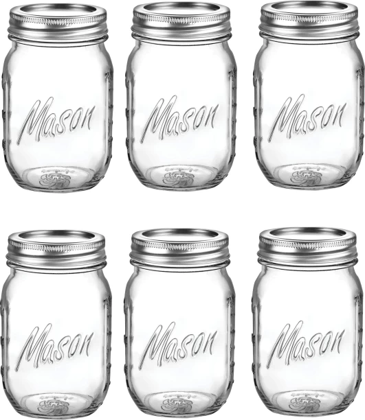 Mason Glass, Steel Utility Container  - 475 ml