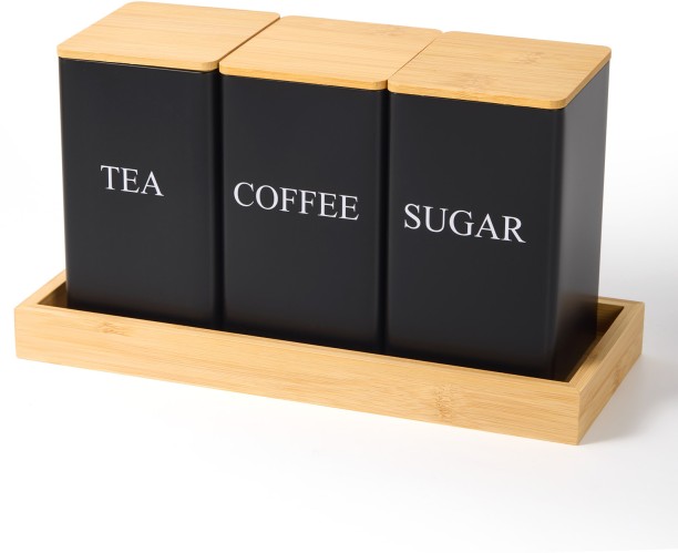 chenshia Iron Tea Coffee & Sugar Container  - 0.96 l