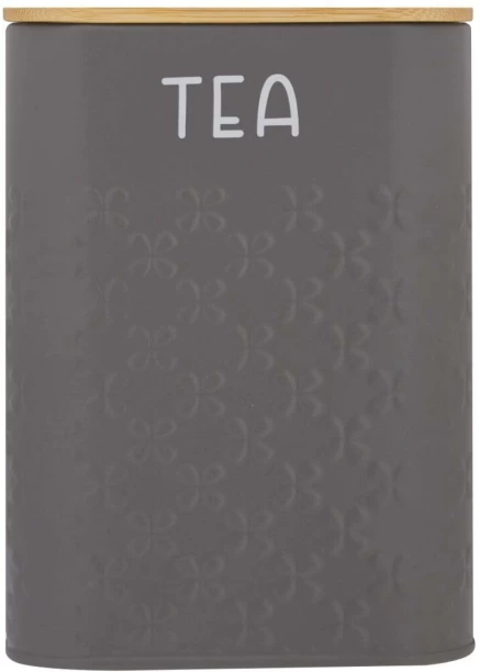 Aqua Wooden Tea Coffee & Sugar Container  - 223 ml