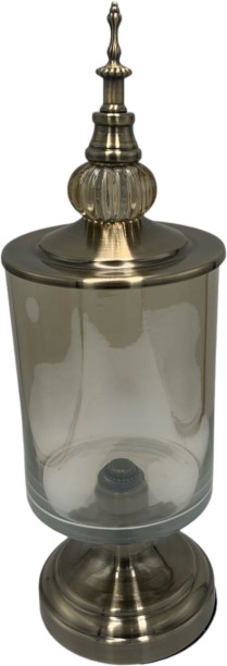 Crockery Centre Steel, Glass Cookie Jar  - 4 l