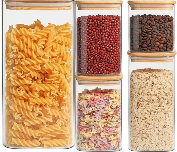 Minhaj Homeware Plastic, Wooden Food Container  - 5200 ml