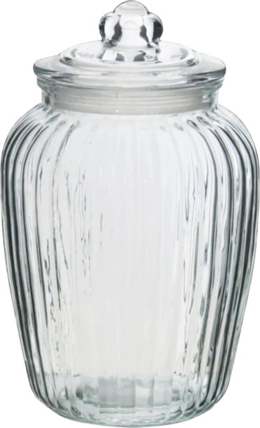 Crockery Centre Glass Grocery Container  - 2.4 l