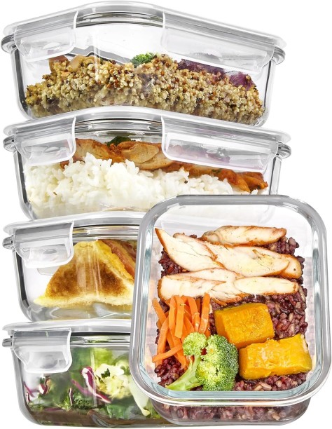 JES Glass Grocery Container  - 0.624 l