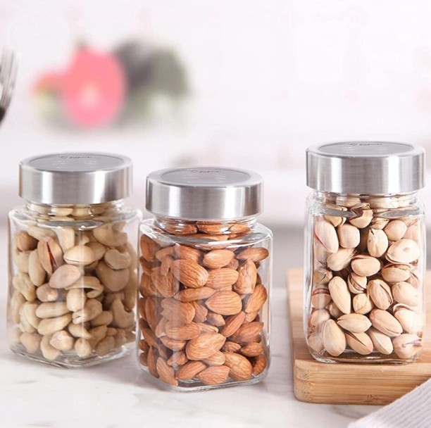 Continental Homeware Silver Tea Coffee & Sugar Container  - 300 ml