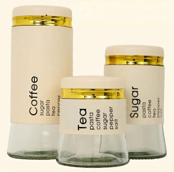 Canister Plastic Tea Coffee & Sugar Container  - 200 ml