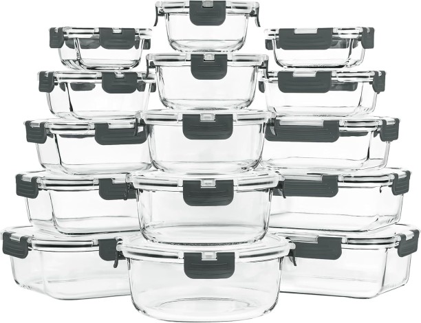 JES Glass Grocery Container  - 15 l