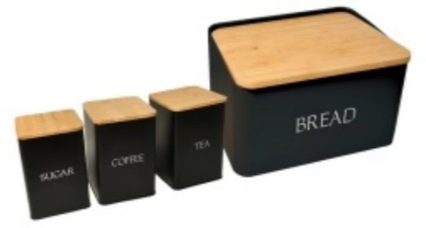 BLD Steel, Wooden Bread Container  - 6 l