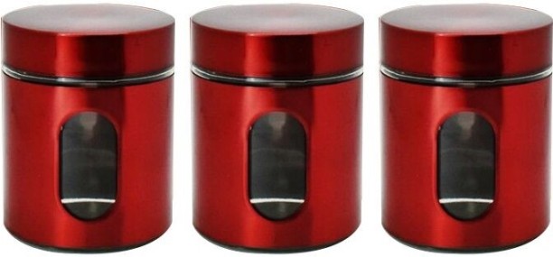 Wobuciko Glass Tea Coffee & Sugar Container  - 450 ml