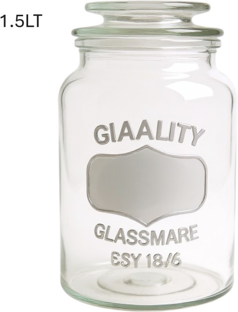 Crockery Centre Glass Grocery Container  - 1.5 l