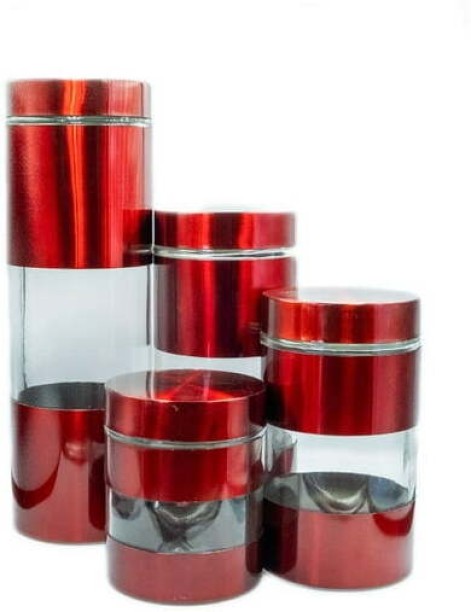 Crockery Centre Glass Tea Coffee & Sugar Container  - 6.4 l