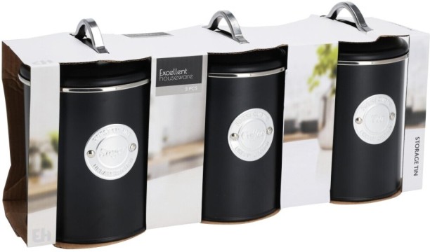 Excellent Houseware Steel Tea Coffee & Sugar Container  - 250 ml