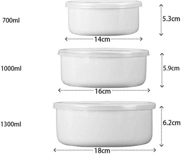 New world Enamelware Plastic Utility Container  - 1300 ml