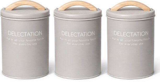 Takme Home Wooden Tea Coffee & Sugar Container  - 350 g