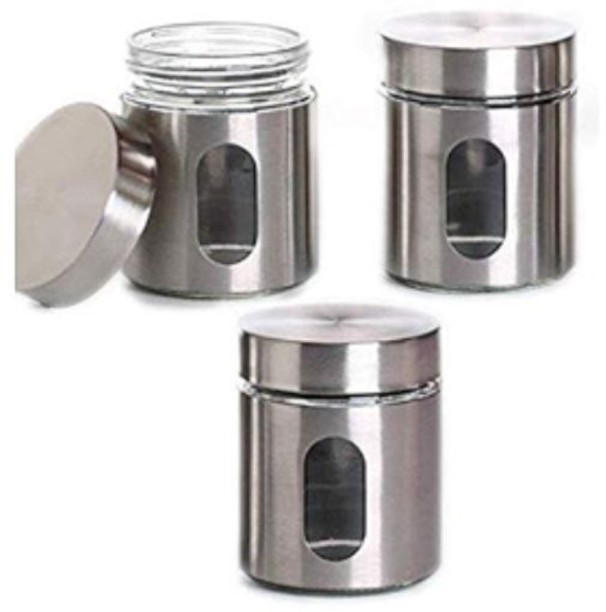 Generic Silver Tea Coffee & Sugar Container  - 600 ml