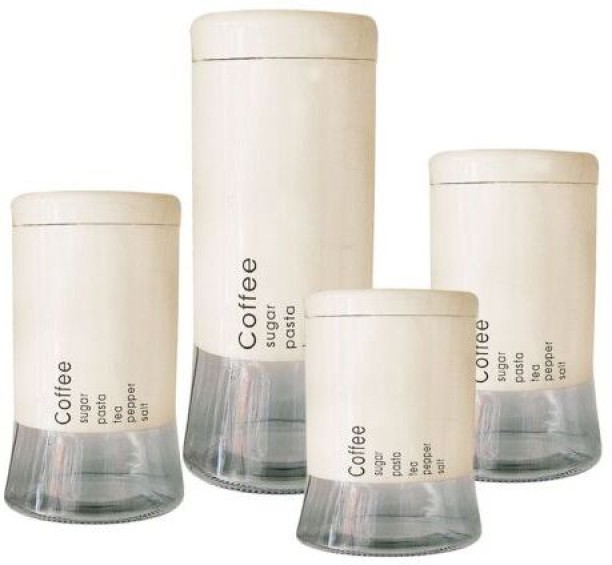 Glass Tea Coffee & Sugar Container  - 1 ml