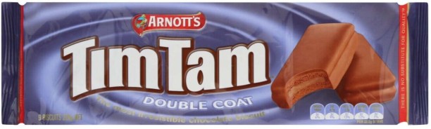 Arnotts Tim Tam Double Coat Cream Sandwich Biscuit