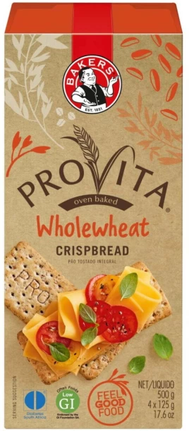 Bakers Provita Whole Wheat Crispbread Cream Cracker Biscuit