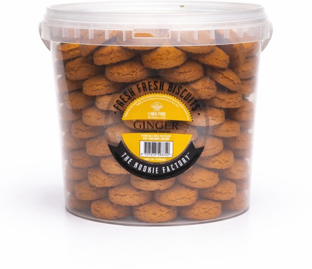 KOOKIE 9L Biscuit Bucket – Ginger Flavour Crunch Cookies Ginger Biscuit