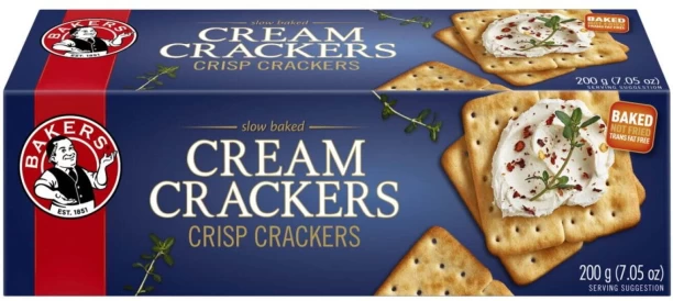 Bakers Slow Baked Cream Cracker Biscuit