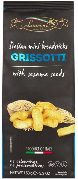 Laurieri Grissotti with Sesame Seeds Sweet & Salty Biscuit
