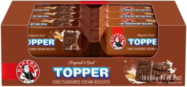 Bakers Topper Choc Flavoured Biscuits Cream Filled Biscuit