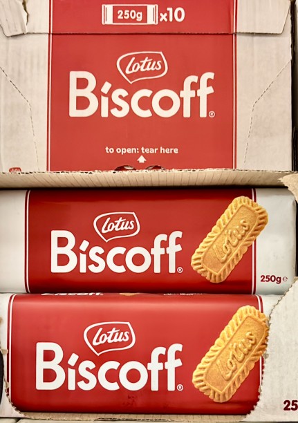 Lotus Biscoff Biscuits – 250g x 10 Pack Box | The Original Caramelised Biscuit Coconut Biscuit