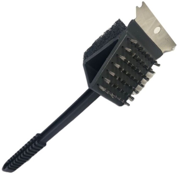 Kims Convenience GRILL BRUSH WITH BLACK HANDLE Synthetic Bristle Flat Cooking Brush