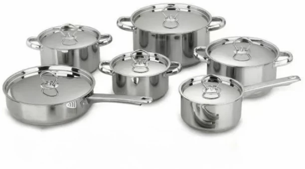 Generic High Quality Durable 12 Pcs Stainless Steel Cookware Sets Stainless Steel Cookware Set