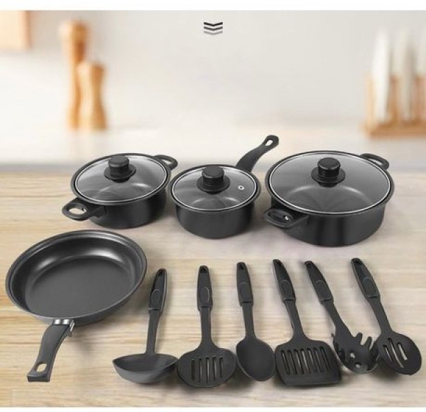 Generics 4563 Non-Stick Coated Stainless Steel Cookware Set