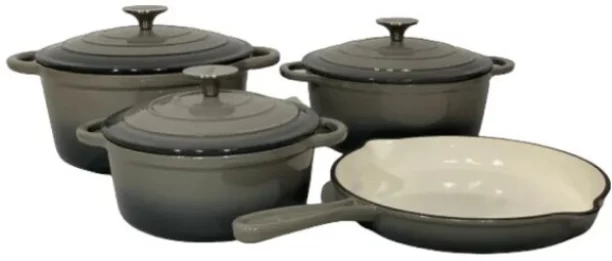 Cast Iron Pots MM101 Non-Stick Coated Cast Iron Cookware Set Non-Stick Coated Cast Iron Cookware Set