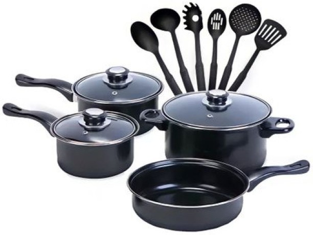 SA TRADE 00FSR Non-Stick Coated Cast Iron Cookware Set