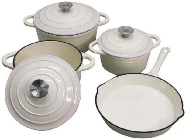 Enamel NA Non-Stick Coated Cast Iron Cookware Set