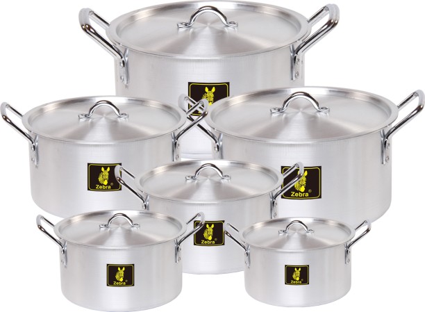 Zebra 12 Piece Pots Set Q7 Aluminium Cookware Set