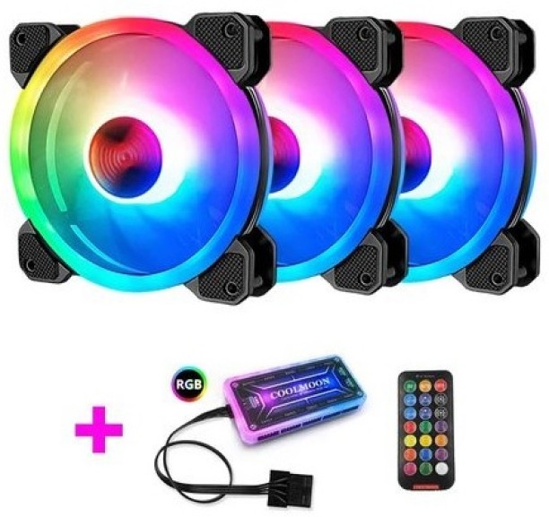 DW CoolMoon RGB Cooling Fan Kit - 3 Fans Cooler