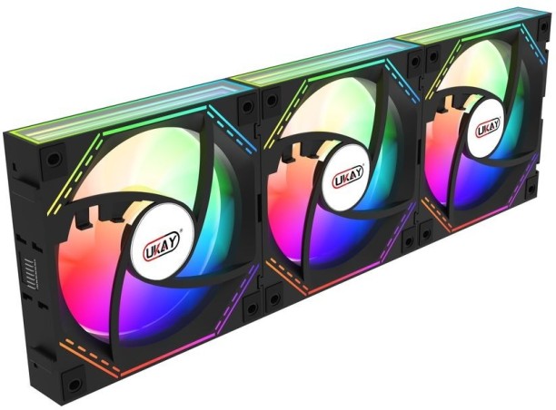 Ukay RGB Building Block Splicing Prism Fan Cooler