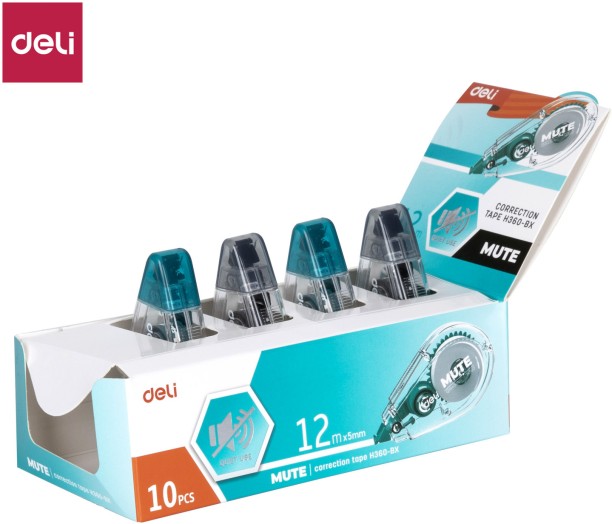 DELI Correction Tape 5 mm Green/Black