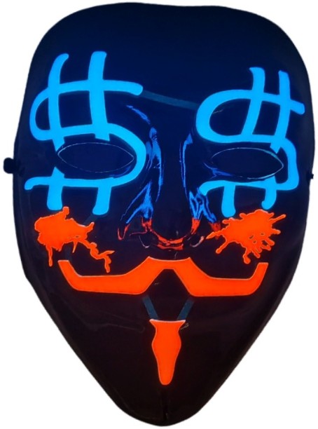 Umlozi Vendetta Inspired Halloween Light Up Mask Costume Wear