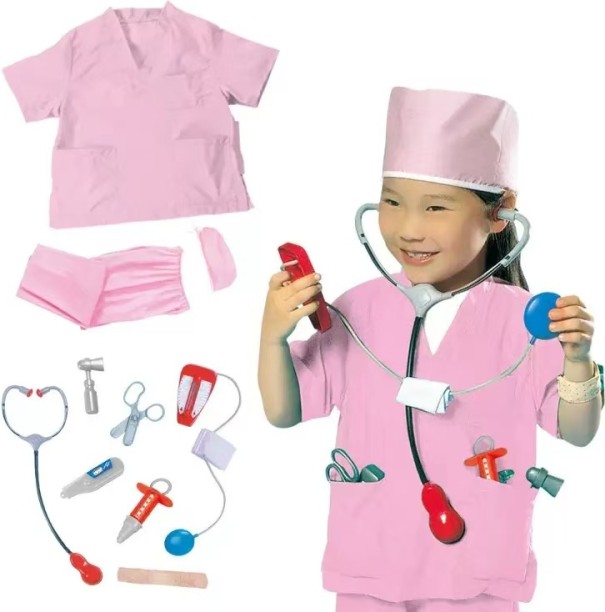 WINWAY Nurse Doctor Costume For Kids Costume Wear