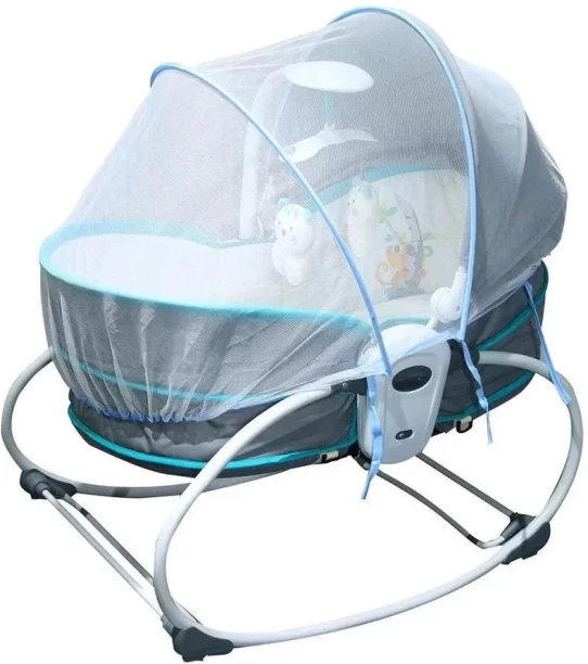 MASTELA 5-in-1 Rocker & Bassinet – Gray Bassinet