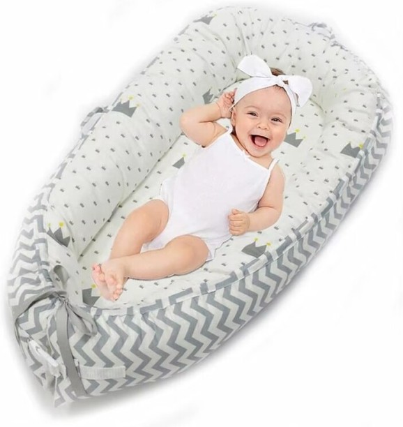 Generic Baby Bed's Bumper Lightweight Foldable Portable Infant Bassinet & Cradle Infant Crib's Bumper Baby Lounger Baby Nest Bassinet